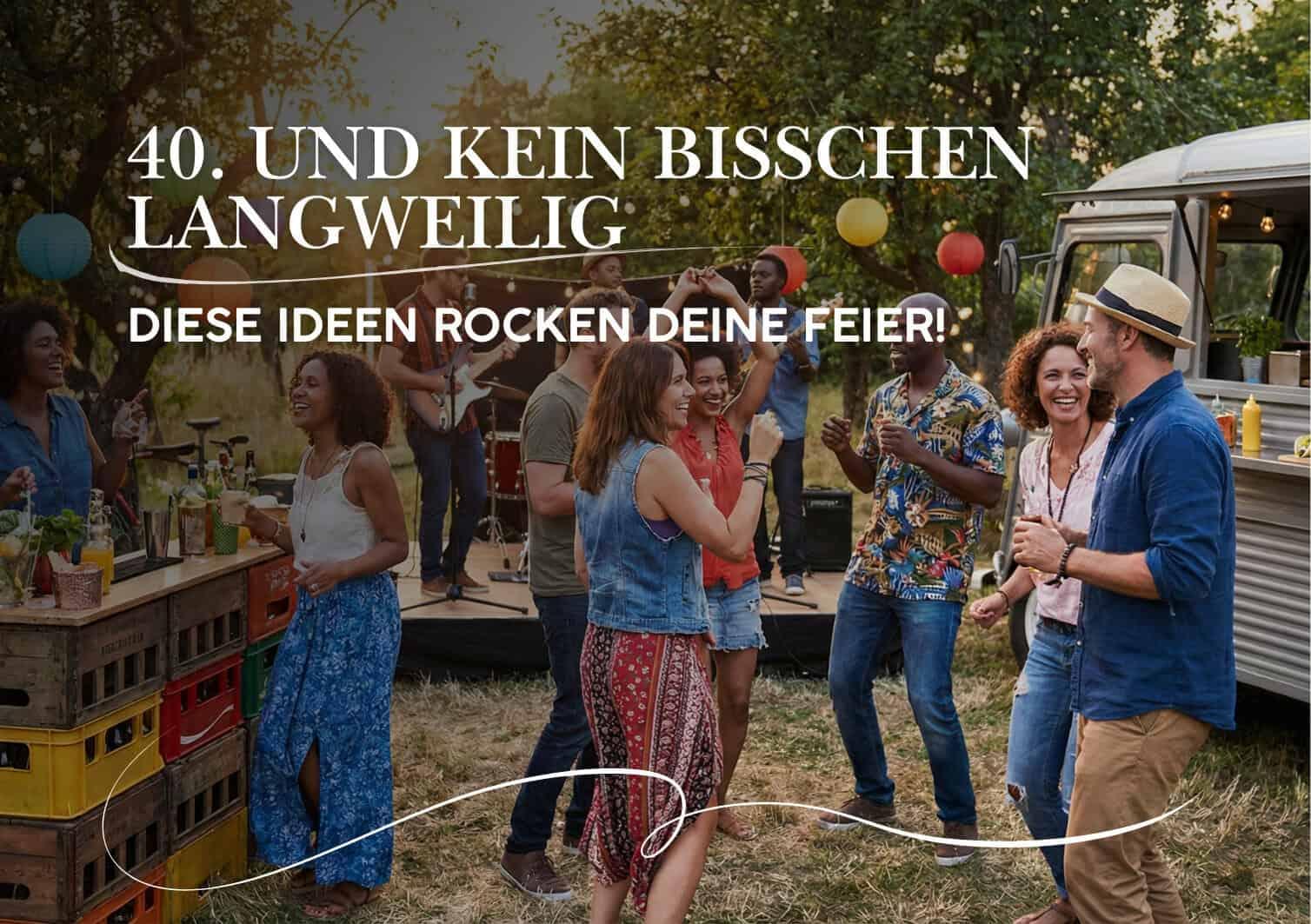 40. Geburtstag mal anders feiern